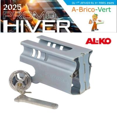 Antivol de Remorque Attelée et Non Attelée avec Cadenas - AL-KO