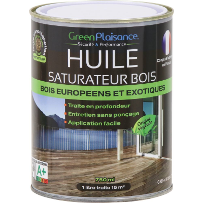 Huile Saturateur Spéciale Terrasse En Bois - "GREEN PLAISANCE"