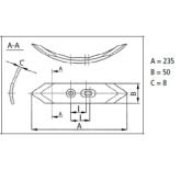 Soc Type PU 50  x 8 x 230