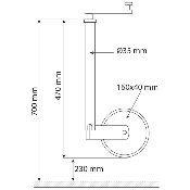 Roue Jockey Jante PVC