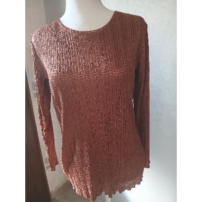 T.Shirt Plissé Camel