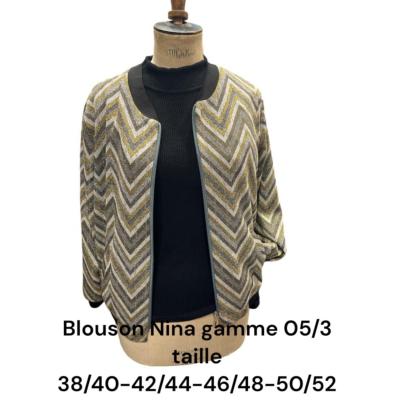 Blouson Nina - Gris-Moutarde