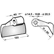 Marteau Broyeur 120 x 40 Ø 16.5