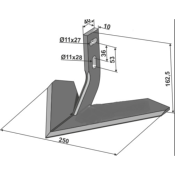 Soc Central - Largeur 250 mm