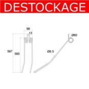 Dent Andaineur Morra - Fort 175021 - (Lot de 6 dents)