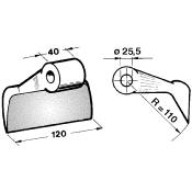 Marteau Broyeur 120 x 40 Ø 25.5