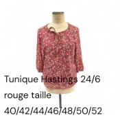 Tunique Hastings 24/6 Rouge