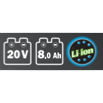 Batterie 20V - 8Ah - R-BAT'20 "Ribimex"