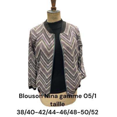Blouson Nina - Gris-Violet